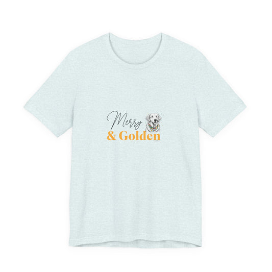 Merry & Golden - Golden Retriever Christmas T-Shirt