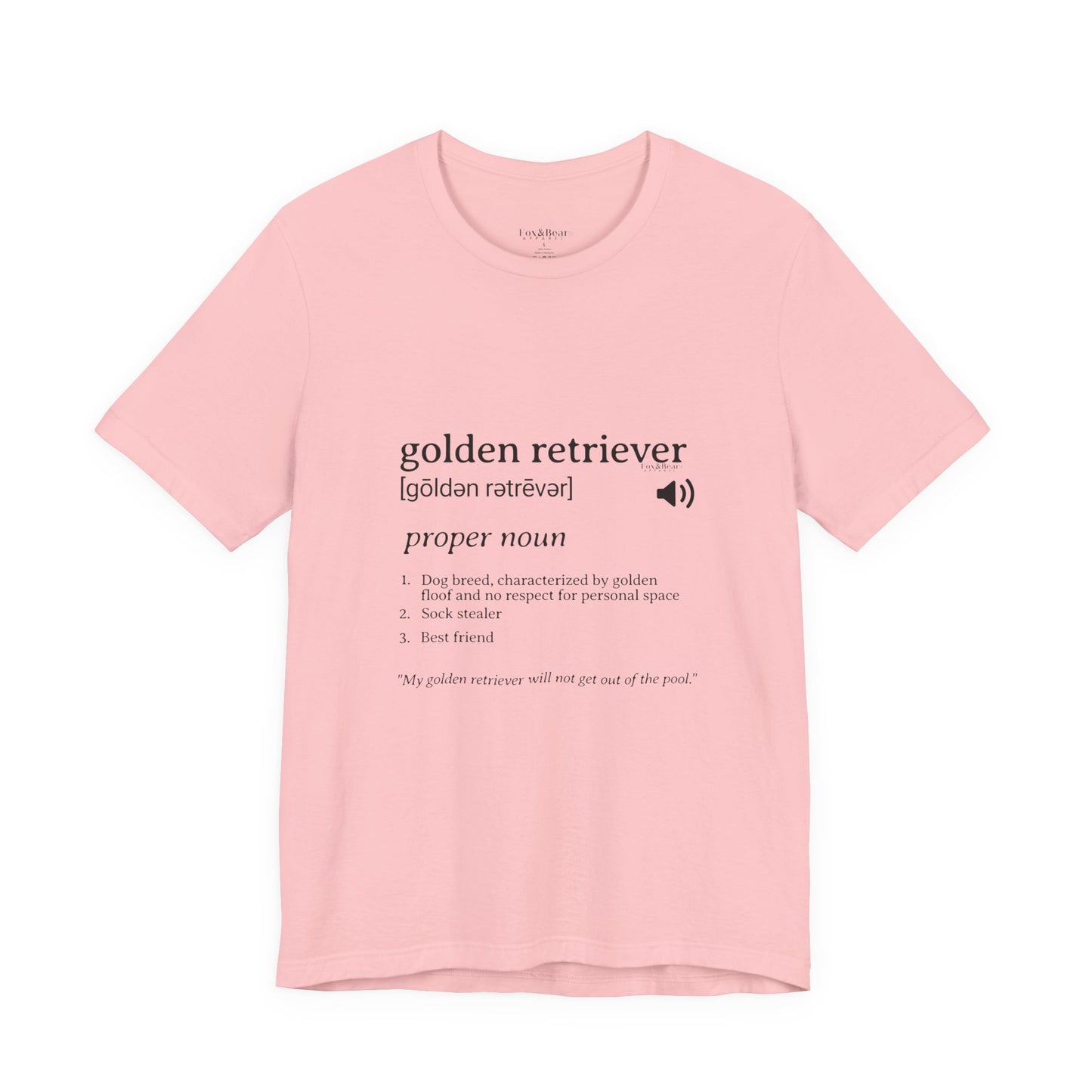 Golden in the Dictionary - Golden Retriever T-Shirt