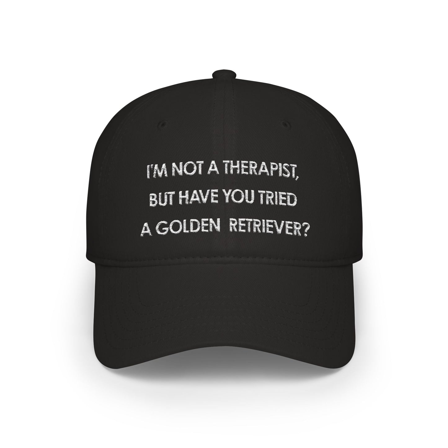 I'm not a therapist - Golden Retriever baseball cap
