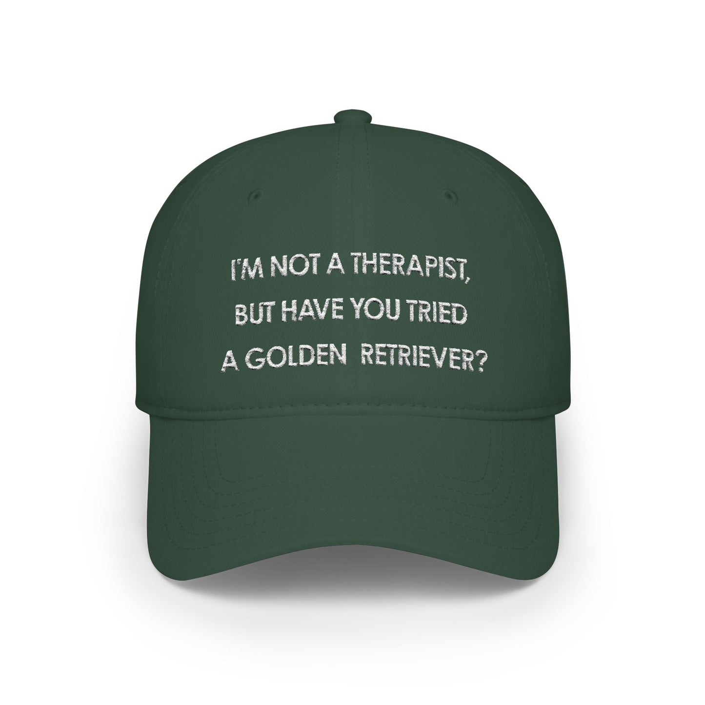 I'm not a therapist - Golden Retriever baseball cap