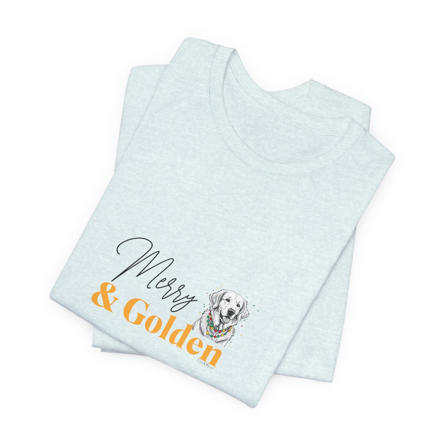 Merry & Golden -  Golden Retriever Christmas T-Shirt