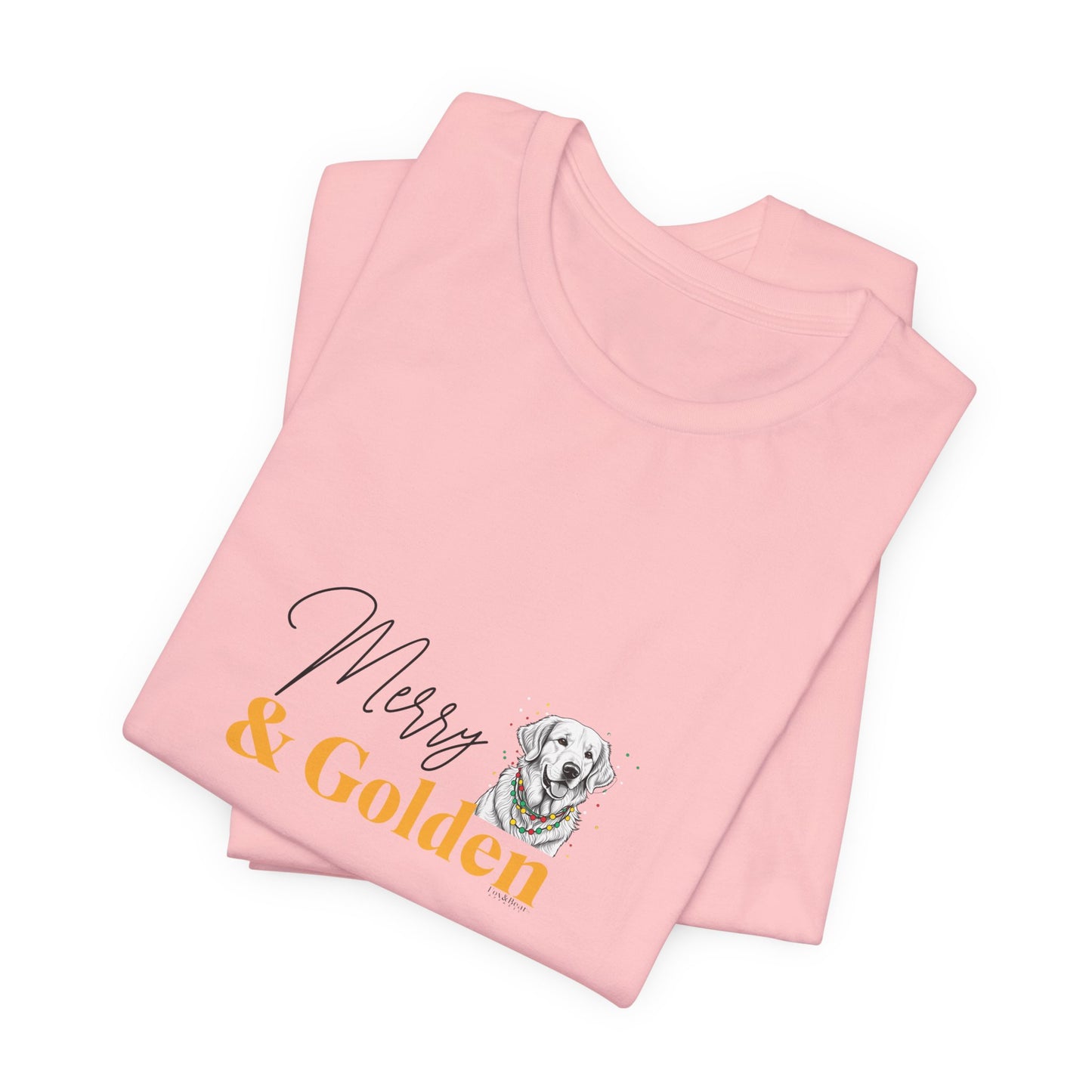 Merry & Golden -  Golden Retriever Christmas T-Shirt