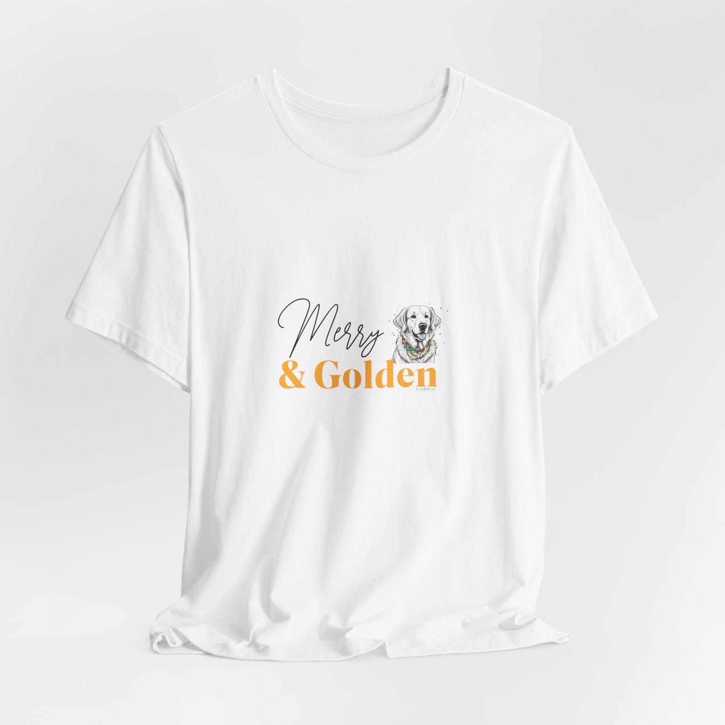 Merry & Golden -  Golden Retriever Christmas T-Shirt