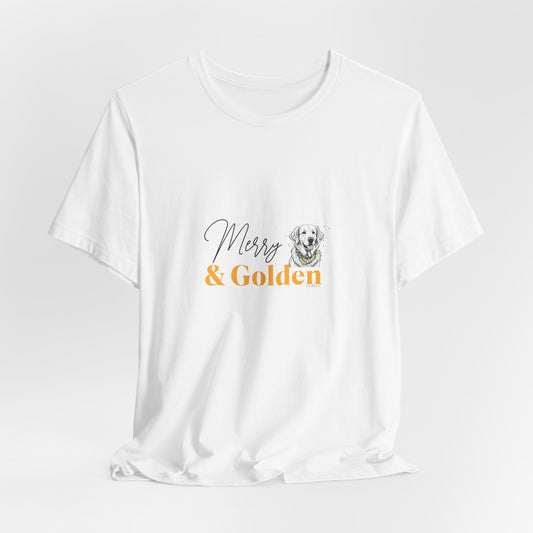 Merry & Golden -  Golden Retriever Christmas T-Shirt