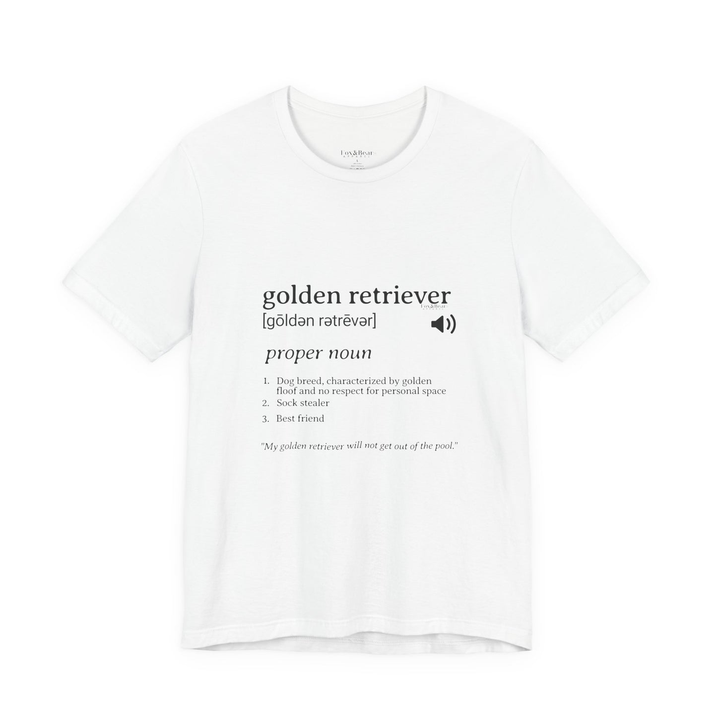 Golden in the Dictionary - Golden Retriever T-Shirt